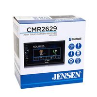 Jensen CMR2629 Double DIN 6.2" Mechless AV Receiver with Bluetooth, Micro SD & USB