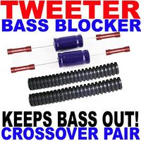 Tweeter Protection Bass Blockers Crossovers Capacitor Pair for 1 Set of Tweeters