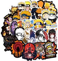 Ratgoo 100 Pcs Upgrade Graffiti Stickers for Anime Naruto Kakashi Sasuke for Laptop Water Bottle Car Bumper Skateboard Luggage Refrigerator Waterproof Vinyl Applique Decals for Kids Children Adult