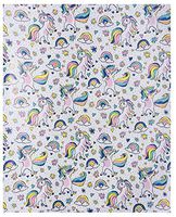 Kensie Home Dancing Whimsical Unicorn Premium Gift Wrap Continuous Paper Roll