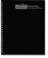 House of Doolittle 2017-2 Year Calendar Planner, Monthly, Black Hard Cover, 8.5 x 11 Inches (HOD262092-17)