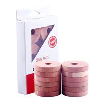 Cedar Space Cedar Rings for Hangers - 100% U.S Red Cedarwooden Blocks 12 Cedar Rings
