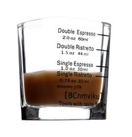 Shot Glasses Measuring cup 2018 Liquid Heavy Glass Wine Glass Espresso Shot Glass 26-Incremental Measurement 1 OZ 4 Features 45ML (Square-1pack)