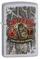 Zippo Personalized Message Engraved on Backside Samcro Men of Mayhem Windproof Lighter