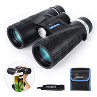 FREEDEER 10x42 Binoculars for Adults, Compact HD Low Light Night Vision Waterproof Professional Telescope for Bird Watching Hunting Stargazing Travel Concerts Sports, Smart Phone Mount Carrying Bag