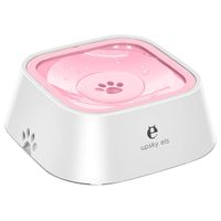 UPSKY Dog Water Bowl No-Spill Pet Water Bowl Slow Water Feeder Dog Bowl No-Slip Pet Water Dispenser 35oz Feeder Bowl for Dogs and Cats, Pink