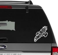 Serenity Firefly Spaceship Vinyl Decal Sticker For Wall Decor, Windows, Laptop, Car, Truck, Motorcycle, Vehicles (Size-6 inch/15 cm Tall) - (Gloss BLACK Color)