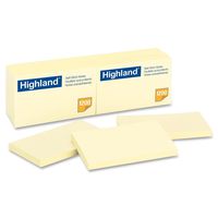 Highland Notes, 3 x 5-Inches, Yellow, 100 Count, Pack of 12 (6559)