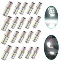 EverBright 20-Pack Extremely Bright White 1157 Led Bulb, BAY15D 1016 1034 7528 2057 LED Bulb Replacement for Car Bulb Tail Brake Light Bulb Backup Reverse Lamp Side Marker Lights, 5050 18-SMD, DC 12V