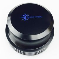 Vinyl Record Weight LP Stabilizer - Turntable Clamp by Record-Happy 15oz HiFi Premium Aluminum Audiophile Grade Vibration Reducer with Soft Base Pad for Optimal Audio and Performance of your R. Player