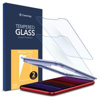 Caseology Tempered Glass for Apple iPhone 11 Screen Protector (2019) and iPhone XR (2018) - 2 Pack