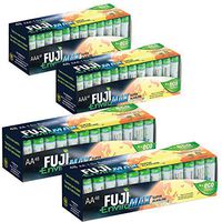 Fuji EnviroMAX Super Alkaline AA + AAA Set - Eco Friendly Batteries (Pack of 192 (96AA + 96AAA))