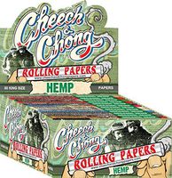 25 Packs Cheech and Chong King Size Hemp Cigarette Rolling Papers (50 Rolling Papers Per Pack) + Limited Edition Beamer Smoke Sticker. Used with Legal Smoking Herbs, Rolling Tobacco, Herbal Mixes