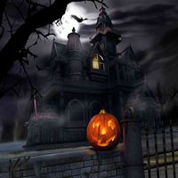 GladsBuy Halloween Atmosphere 10' x 10' Computer Printed Photography Backdrop Halloween Theme Background DGX-86