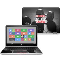 Mightyskins Skin Compatible with Hp Pavilion X360 14" (2017) - Burn Calories | Protective, Durable, and Unique Vinyl Decal Wrap Cover | Easy to Apply, Remove, and Change Styles | Made in The USA
