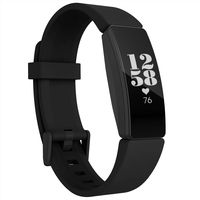 adepoy Compatible with Fitbit Inspire HR Bands for Women Men, Sports Soft Replacement Wristband for Fitbit Inspire/Inspire HR/Ace 2, Black, Large