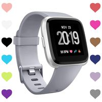 CreateGreat Bands Compatible with Fitbit Versa, Silicone Adjustable Replacement Wristband for Fitbit Versa Smart Watch Heart Rate Fitness Wristband Small Large