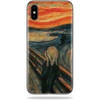 MightySkins Skin Compatible with Apple iPhone Xs - The Scream | Protective, Durable, and Unique Vinyl Decal wrap Cover | Easy to Apply, Remove, and Change Styles | Made in The USA