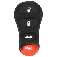 qualitykeylessplus Replacement 4 Button Rubber Pad for Chrysler Remotes Keyless Entry with Free KEYTAG