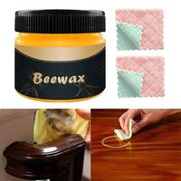 Wilove Traditional Beeswax Polish for Wood & Furniture Natural Beewax Wood Wax Preservative Conditioner Protectant Home Cleaning