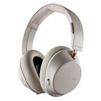 Plantronics BackBeat GO 810 Wireless Headphones, Active Noise Canceling Over Ear Headphones, Bone White