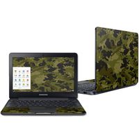 Mightyskins Skin Compatible with Samsung Chromebook 3 11.6" - Green Camouflage | Protective, Durable, and Unique Vinyl Decal Wrap Cover | Easy to Apply, Remove, and Change Styles | Made in The USA
