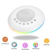 LQ-RLL White Noise Machine Sound Therapy Machine, 20 Natural Soothing Sounds White Noise Machine Spa Relaxation Sound Sleep Therapy, Timer, Sleep Aid for Baby and Adult