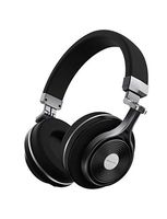 Bluedio T3 Extra Bass Bluetooth Headphones On Ear with Mic, 57mm Driver Folding Wireless Headset, Wired and Wireless Headphones for Cell Phone/TV/PC Gift (Black)