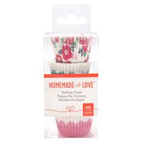 Homemade With Love 351403 Baking Cup Spring-Mini-Floral (96 Piece), Multicolor