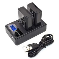 LP-E10 Battery Bonadget 1600mAh Battery with LCD Dual Charger Compatible with Canon EOS Rebel T3 T5 T6 T7 Kiss X50 X70 X80 X90 EOS 1100D EOS 1200D 1300D 1500D 2000D 3000D Digital Camera