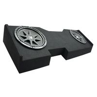 Compatible with 2014 - UP GMC Sierra Crew Cab Kicker Comp C12 Dual 12" Sub Box Final 2 Ohm