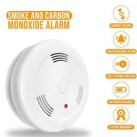 Combination Photoelectric Smoke Detector and Carbon Monoxide Detector Alarm