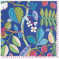 Caspari Kookaburra Paper Dinner Napkins in Blue, 20 Per Package