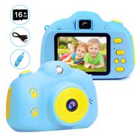 Kids Camera, Digital Camera for Kids 3-10 Years Old with 1080P 8 MP 2 Inch IPS Screen, No Peculiar Smell, Shockproof and Rechargeable Kids Video Camera for Boys Girls (16GB SD Card Included)
