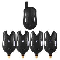 Lixada Wireless Digital Fishing Alarm Fishing Bite Alarms Set Fishing Receiver Sound Alert Kit Led Alarm Indicator with Portable Case