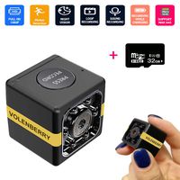 Spy Camera Wireless Hidden Camera Mini HD1080P with Night Vision and Motion Detection Auto-Induction Security Surveillance Camera for Home Office Car Warehouse Garden Nanny Cam with 32GB Card Included