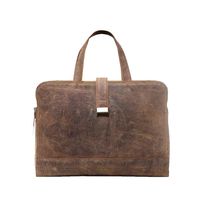 Genuine Leather Laptop Messenger Bag For Men holds upto 16 Inch laptop Leather Briefcase with adjustable strap laptop Shoulder Bag vintage finish Leather Laptop Bag (Black)