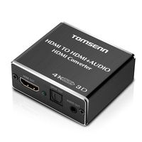Tomsenn HDMI Audio Extractor Converter HDMI to HDMI and Optical TOSLINK SPDIF + 3.5mm Stereo HDMI Audio Splitter Adapter