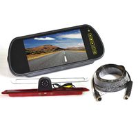 Vardsafe VS705NK Replacement Brake Light Backup Camera & 7 Inch Clip-on Rear View Mirror Monitor for MB Sprinter (2007-2018)