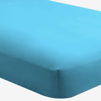 Bare Home Fitted Bottom Sheet Split King - Premium 1800 Ultra-Soft Wrinkle Resistant Microfiber - Hypoallergenic - Deep Pocket - 2 Twin XL Fitted Sheets (Split King, Aqua)