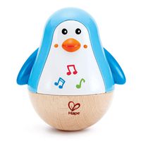 Hape Penguin Musical Wobbler | Colorful Wobbling Melody Penguin, Roly Poly Toy for Kids 6 Months+