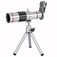 Phone Camera Lens Kit,Fosa Universal 18X Optical Zoom Telephoto Telescope Lens with Tripod Fits Any iPhone X, 8, 8 plus, 7plus, 7, 6, 6s, 6plus, 5, 5s, 4s and All Other Smartphones