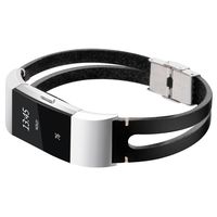 somoder for Fitbit Charge 2 Bands, Handmade Vintage Fashion Alloy Leather Bracelet for Fitbit Charge 2, Adjustable Size 5.5" - 8.5"