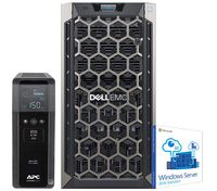 Dell PowerEdge T340 Tower Server for Dental Practices Including, Windows 2016 STD OS, APC UPS for Power Backup, Intel Xeon E-2124 4-Core 3.3GHz 8MB, 32GB DDR4 RAM, 8TB HDD, RAID