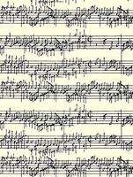 Music Notes Concerto Gift Wrapping Paper Flat Sheet - 24" x 6'