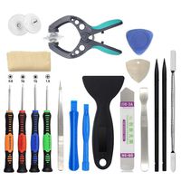 Fixinus 18 In 1 LCD Screen Opening Pliers Magnetic Screwdriver Set with Ultrathin Steel Pry Tool, Non-Abrasive Nylon Spudgers, Metal Spudgers for Disassemble Screen iPhone Smartphone Laptop