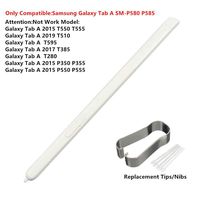 FXDTECH Touch Stylus S Pen Replacement Parts for Samsung Galaxy Tab A 10.1 2016 SM-P580 P580 P585 Stylus S Pen +Replacement Tips/Nibs White