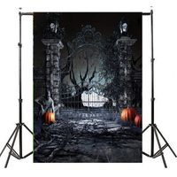 Goodtrade8 Clearance Photography Background- 3x5FT Pumpkin Halloween Decorations Backdrops Vinyl Lantern Lightweight Background Party Scene Design,150x90cm (Multicolor M)