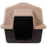 Aspen Pet Petbarn Dog House Snow and Rain Diverting Roof Raised Floor No-Tool Assembly 4 Sizes Available