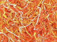 Crinkle Paper Shred for Packaging Gift Box/Basket Filler 2-Ounce Bag (Candy Corn)